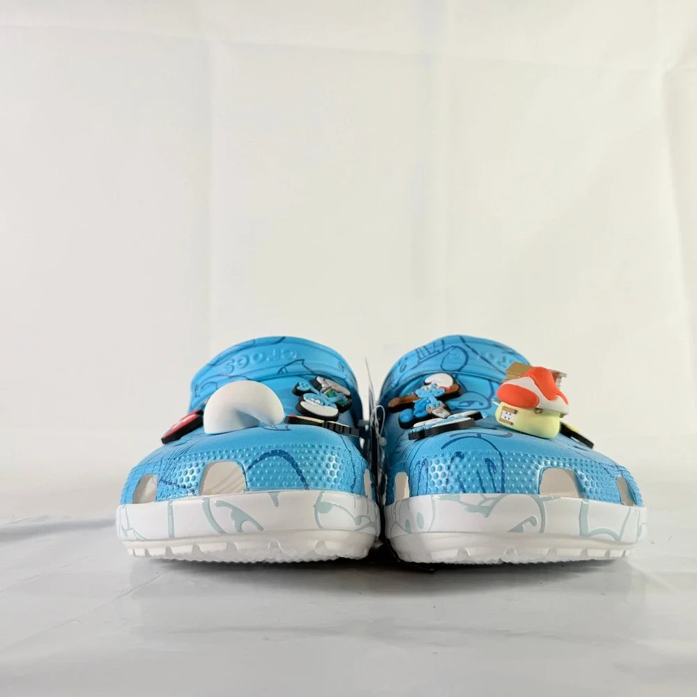 Crocs Smurfs Classic Clog‎ Blue Multi Mens 10 Womens 12 Comfort Shoes New
